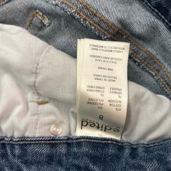 Edited by Remi Bader Denim Midi Skirt with Side Slit size 8 - Picture 10 of 15